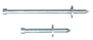 Hřebík z oceli nastřelovací s jednou podložkou, galvanicky zinkováno, rozměr 3,8x27